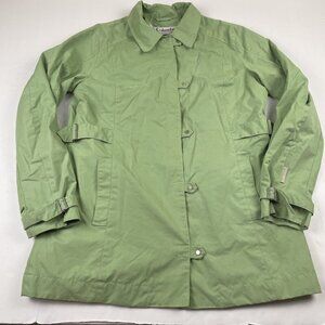 Columbia Sportswear Company Casual Canvas Jacket Coat Women’s L Lined Collar